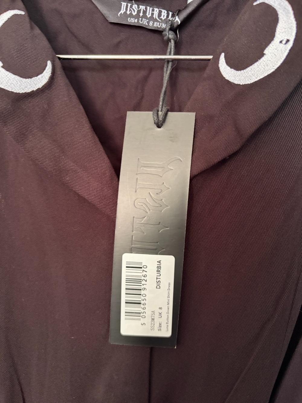 NWT Disturbia Luna Button Down Mini Shirt Dress - Picture 9 of 16